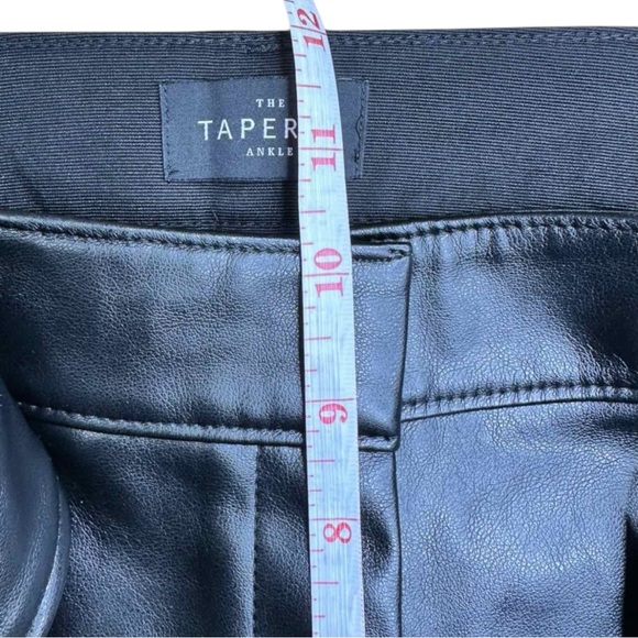 White House Black Market Black Vegan Leather Pants Size 4 E0214 - Picture 9 of 13